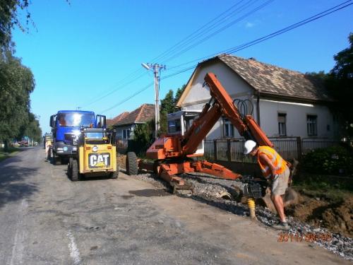 Výstavba kanalizácie 2011